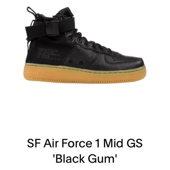 nike sf air force 1 mid black gum